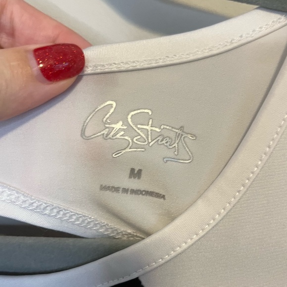 Athletic Tank Set - Includes 3 - Aqua, Blackl/White, Pink - Picture 5 of 7